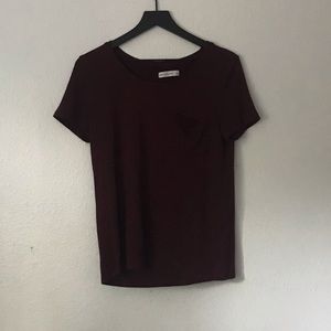 Abercrombie & Fitch maroon top